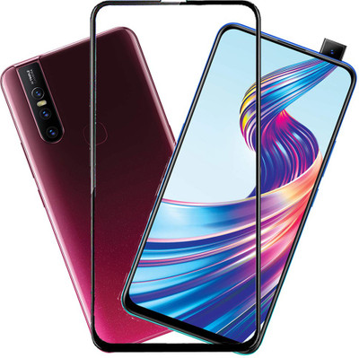 HOBBYTRONICS Edge To Edge Tempered Glass for Vivo V15(Pack of 1)