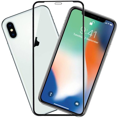 KARTRAY Edge To Edge Tempered Glass for Apple iPhone X(Pack of 1)