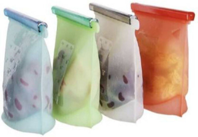 prisma collection Silicone Storage Pouch(Pack of 4)