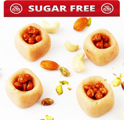 Ghasitaram Gifts Kaju Butterscotch Sugarfree Cubes Box(400 g)