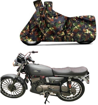 Mdstar Waterproof Two Wheeler Cover for Yamaha(RX 100, Multicolor)