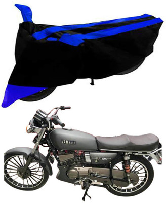RONISH Two Wheeler Cover for Yamaha(RX 100, Blue, Black)