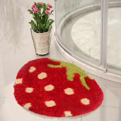 Bhagwati fabb Polyester Door Mat(Red, Small)