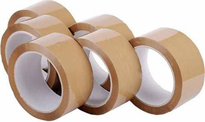 PANKSHRI ENTERPRISE Singlr Sided Handhed Tape (Manual)(Set of 6, Brown)