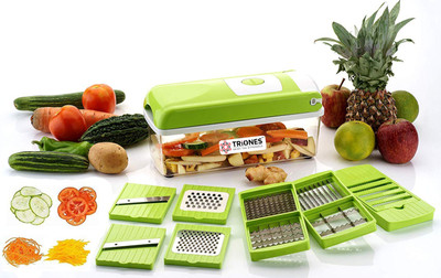 Triones 12 In 1 Nicer Dicer Vegetable Grater & Slicer(12 types of attachments)