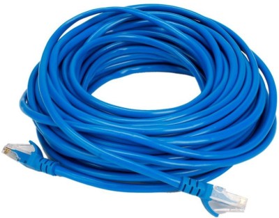 TERABYTE Patch Cable 15 m 15MTR_Patch Cable_Blue(Compatible with Laptop, PC, Router, Modem, Blue, One Cable)