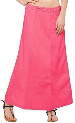 Disson Women's Plain Solid Stitched Petticoat Cotton Blend Petticoat(Free)