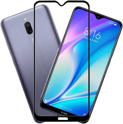 HOBBYTRONICS Edge To Edge Tempered Glass for Redmi 8A Dual(Pack of 1)