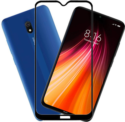 HOBBYTRONICS Edge To Edge Tempered Glass for Redmi 8A Pro(Pack of 1)