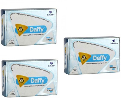 Daffy Bathing Bar (Pack of 3*75 GM) 225 GM(3 x 75 g)