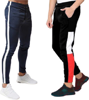 FastColors tracks pants combo lower men mens wear boys Solid Men Black Track Pants
