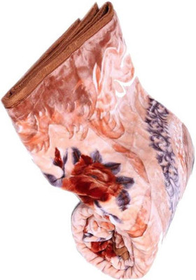 Swikon star Floral Double Mink Blanket for  Heavy Winter(Polyester, Multicolor)