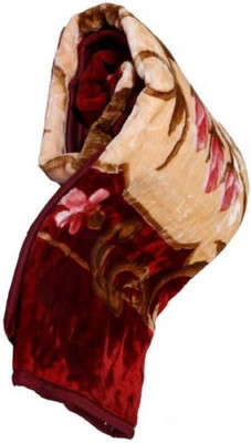 Swikon star Floral Double Mink Blanket for  Heavy Winter(Polyester, Multicolor)