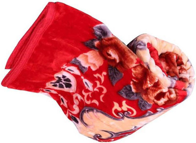Swikon star Self Design Single Mink Blanket for  Heavy Winter(Polyester, Multicolor)