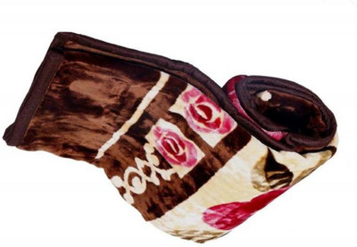 Changers Floral Single Mink Blanket for  Heavy Winter(Polyester, Multicolor)