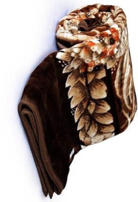 Swikon star Floral Single Mink Blanket for  Heavy Winter(Polyester, Multicolor)
