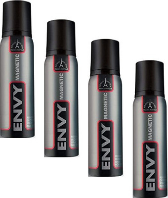 Envy MAGNETIC * 120ml each * M04 Deodorant Spray  -  For Men(480 ml, Pack of 4)