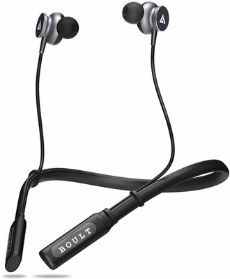 Boult Audio ProBass Curve Neckband Bluetooth Headset (Black, Grey, Wireless in the ear)