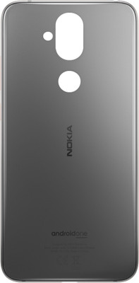 SMART Nokia 8.1 (Glass) Back Panel(Silver)