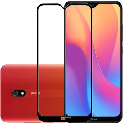 HOBBYTRONICS Edge To Edge Tempered Glass for Redmi 8A(Pack of 1)