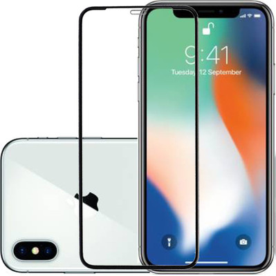 KARTRAY Edge To Edge Tempered Glass for Apple iPhone X(Pack of 1)