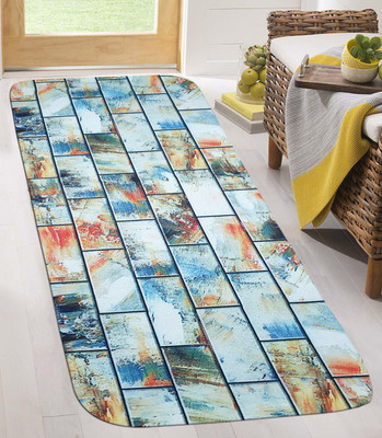 STATUS Multicolor Nylon Runner(2 ft,  X 5 ft, Rectangle)