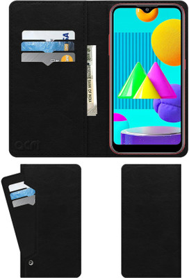 ACM Flip Cover for Samsung Galaxy M01(Black, Cases with Holder)