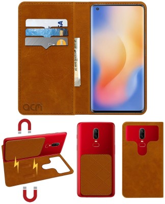 ACM Flip Cover for Vivo X50 Pro+(Gold, Cases with Holder, Pack of: 1)