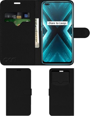 ACM Flip Cover for Realme X3 Superzoom(Black, Cases with Holder, Pack of: 1)