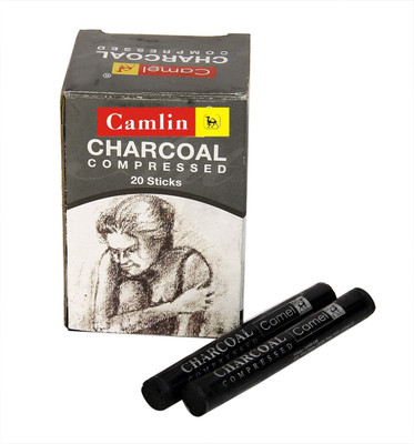 Camlin Compressed Charcoal 3 Stick(Pack of 20)