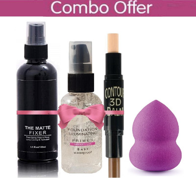 CIVAKI Blur Perfect Makeup Combo For Professional & Personal Use(4 Items in the set)