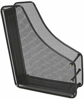 divinezon 1 Compartments Metal 1 layer Metal File Rack(Black)