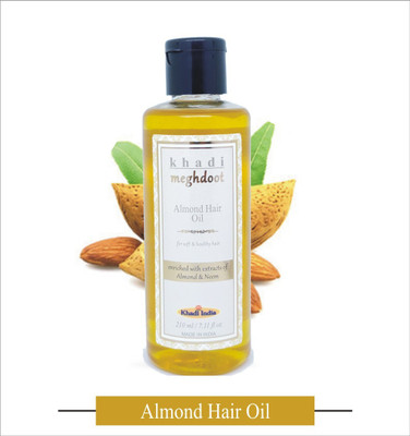 KHADI MEGHDOOT Almond Hair Oil 210ml (Pack of 2) Hair Oil(210 ml)