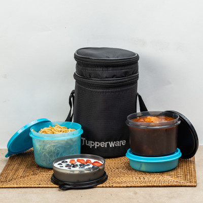 TUPPERWARE Xtreme Executive Lunch Set 4 Containers Lunch Box(1250 ml)