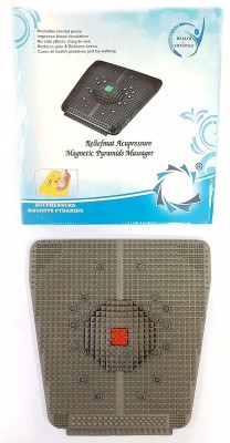 SWISS WONDER ®IIXI - 174 - Health Care Products Plastic Acp Power Mat Iv 2000 ™Reflexology Magnetic Pyramidal Therapy Energy Pain Relief Massager(Mosc Brown)