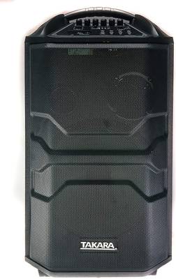 Takara T-6112 Karaoke Speaker Trolley 12Inch Woofer Portable multi-media Bluetooth Audio Recording, USB, SD, TF, AUX, With 2 Wireless Mic, Remort Control, FM T-6112 Indoor, Outdoor PA System