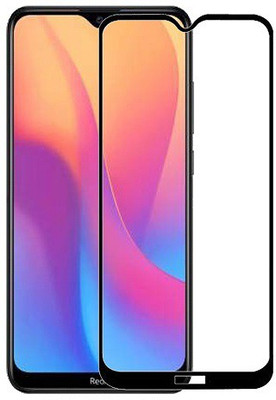 HOBBYTRONICS Edge To Edge Tempered Glass for Redmi 8A(Pack of 1)
