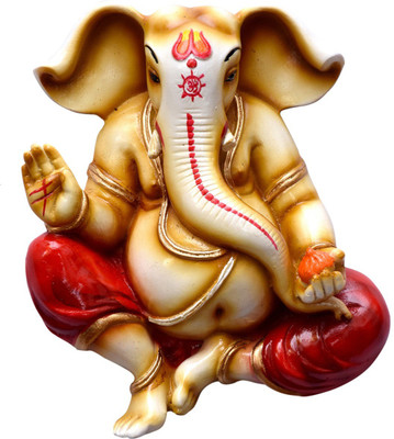 B. Ash Arts Aashirvad Ganesha Decorative Showpiece  -  18 cm(Polyresin, Multicolor)