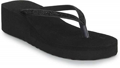 Yashasvi Women Slippers(Black , 8)
