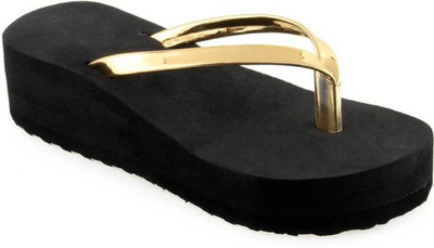 Yashasvi Women Slippers(Gold , 6)