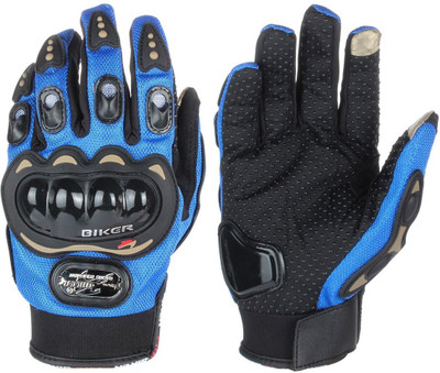 VOYARGE ™ XIX-40 Wearable Full Finger Protective Motorcycle Gloves Riding Gloves(Oynx Multicolor)
