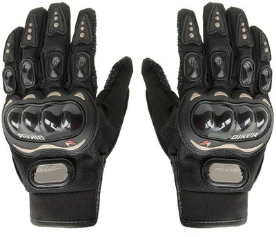 VOYARGE ® XIX-05 Carbon Fiber Powersports Racing Gloves Mobile Touch Screen Fingertips Riding Gloves(Jet Brown)