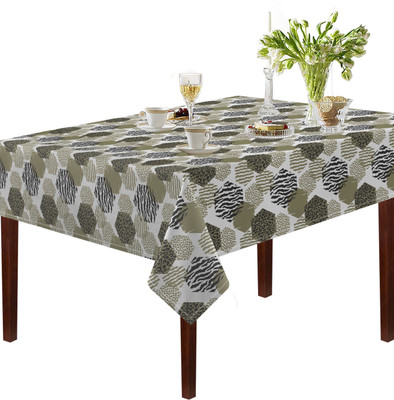 OASIS Geometric 8 Seater Table Cover(Multicolor, Cotton)
