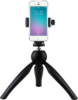 Wonder World X-22 Table Top Stand Tripod and Grip Stabilizer for Gopro Tripod(Dense Brown, Supports Up to 1721 g)