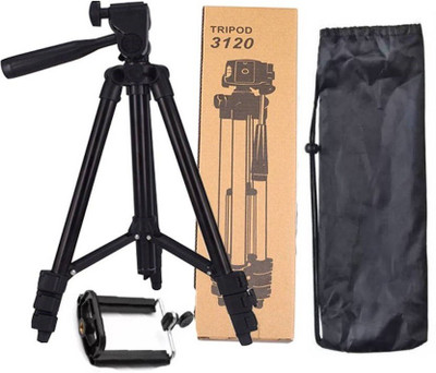Wonder World ™ X-212 3120 Mobile Universal Portable Foldable Professional Stand Tripod(Dense Grey, Supports Up to 1863 g)