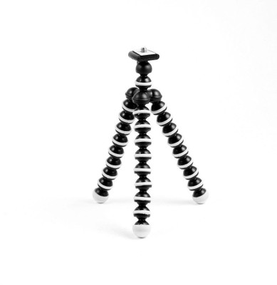 Wonder World ® X-103 Flexible Tripod Stand kit (Tripods Adapter, Dual Mount Clip) Tripod(Black,white, Supports Up to 1530 g)