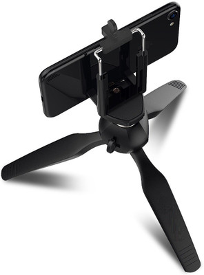 Wonder World X-24 Mini Tripod Phone Mount, Table Top Stand Tripod(Spider Grey, Supports Up to 1723 g)