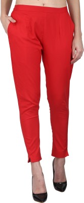 MUFFLY Regular Fit Women Red Trousers