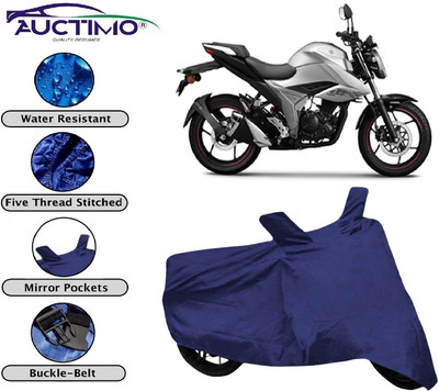AUCTIMO Two Wheeler Cover for Suzuki(Gixxer, Blue)