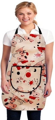 HOMCEAZER Nylon Home Use Apron - Medium(Multicolor, Single Piece)